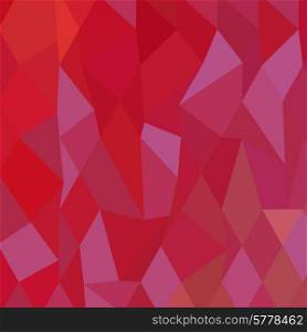 Low polygon style illustration of imperial purple cadmium red abstract geometric background.. Imperial Purple Cadmium Red Abstract Low Polygon Background