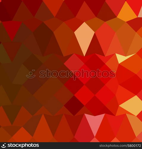 Low polygon style illustration of incardine red abstract geometric background.. Incardine Red Abstract Low Polygon Background