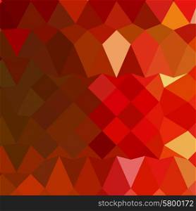 Low polygon style illustration of incardine red abstract geometric background.. Incardine Red Abstract Low Polygon Background