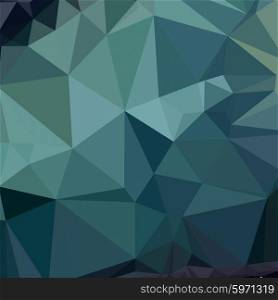 Low polygon style illustration of metallic seaweed green abstract geometric background.. Metallic Seaweed Green Abstract Low Polygon Background