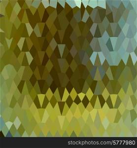 Low polygon style illustration of moss green abstract geometric background.. Moss Green Abstract Low Polygon Background