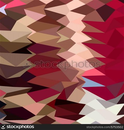 Low polygon style illustration of vermillion abstract geometric background.. Vermillion Abstract Low Polygon Background