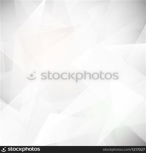 Low polygon White abstract background, Vector illustration