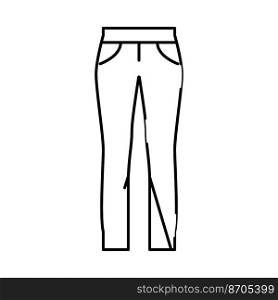 low rise pants apparel line icon vector. low rise pants apparel sign. isolated contour symbol black illustration. low rise pants apparel line icon vector illustration