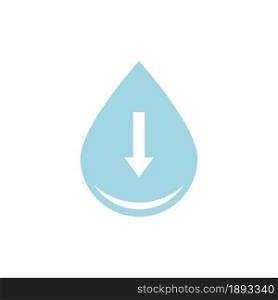 Low water level vector icon