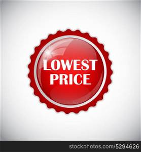 Lowest Price Golden Label Vector Illustration EPS10. Lowest Price Golden Label Vector Illustration