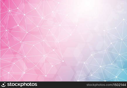 Lowpoly Hexagonal Geometric Polygonal Tech Abstract Background