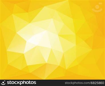Lowpoly horizontal yellow bright abstract background. Vector illustration. Polygonaltriangle futuristic texture.