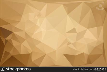Lowpolygonal brown horizontal pattern. Vector illustration. Ambient color futuristic fantasy background.