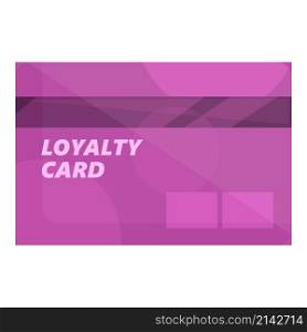 Loyalty card icon cartoon vector. Customer program. Client gift. Loyalty card icon cartoon vector. Customer program