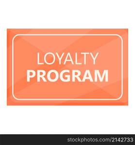 Loyalty program card icon cartoon vector. Gift client. Online happy. Loyalty program card icon cartoon vector. Gift client
