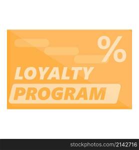Loyalty program icon cartoon vector. Card gift. Client retail. Loyalty program icon cartoon vector. Card gift