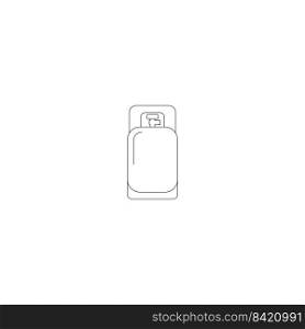 Lpg Cylinder Icon, Liquefied Petroleum Gas Cylinder Icon Vector Art Illustration