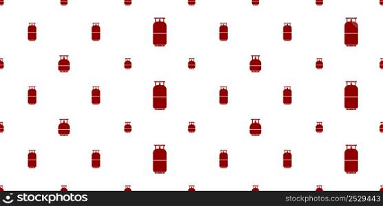 Lpg Cylinder Icon Seamless Pattern, Liquefied Petroleum Gas Cylinder Icon Vector Art Illustration