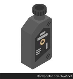 Lubricant bottle icon. Isometric of lubricant bottle vector icon for web design isolated on white background. Lubricant bottle icon, isometric style