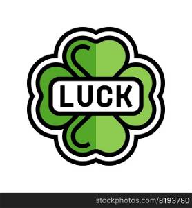 luck slot game color icon vector. luck slot game sign. isolated symbol illustration. luck slot game color icon vector illustration