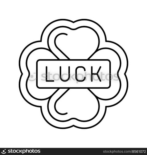 luck slot game line icon vector. luck slot game sign. isolated contour symbol black illustration. luck slot game line icon vector illustration