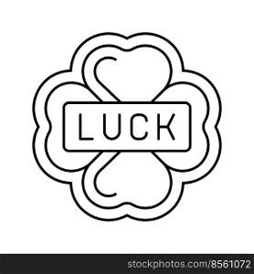 luck slot game line icon vector. luck slot game sign. isolated contour symbol black illustration. luck slot game line icon vector illustration