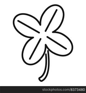 Lucky clover icon outline vector. Four leaf. Fortune luck. Lucky clover icon outline vector. Four leaf