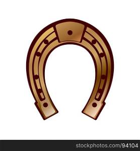 lucky - horseshoe design. the design of a horseshoe for the lucky. Vector illustration icon