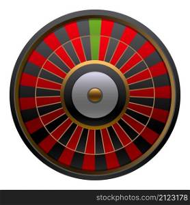 Lucky roulette spin icon cartoon vector. Casino wheel. Fortune game. Lucky roulette spin icon cartoon vector. Casino wheel