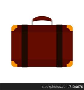 Luggage bag icon. Flat illustration of luggage bag vector icon for web design. Luggage bag icon, flat style