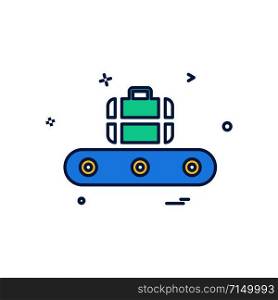 Luggage icon design vector