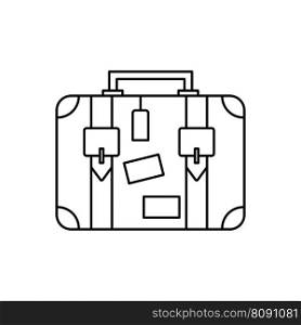 luggage icon. suitcase, briefcase, messenger bag, travel bag. thin line icons. Editable stroke icon. Vector illustration. luggage icon. suitcase, briefcase, messenger bag, travel bag. thin line icons. Editable stroke icon. Vector illustration.