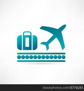 luggage plane icon