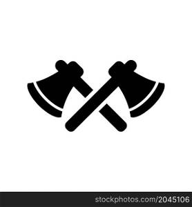 lumberjack axe icon vector solid style