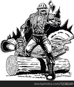 Lumberjack Vector Illustration