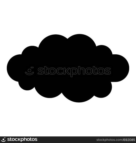Luminous translucent cloud icon. Simple illustration of luminous translucent cloud vector icon for web. Luminous translucent cloud icon, simple style.