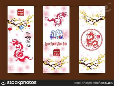 Lunar new year, vietnamese new year, Chinese New Year 2024 , Year of the Dragon 