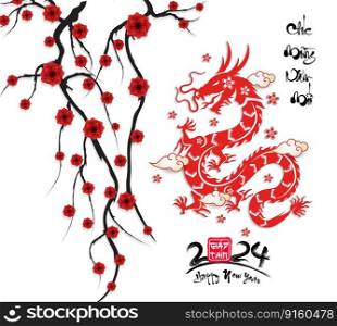 Lunar new year, vietnamese new year, Chinese New Year 2024 , Year of the Dragon 