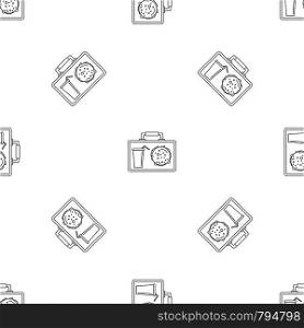 Lunch bag icon. Outline illustration of lunch bag vector icon for web design isolated on white background. Lunch bag icon, outline style