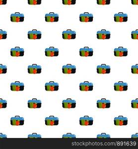 Lunch in box pattern seamless vector repeat for any web design. Lunch in box pattern seamless vector