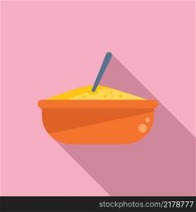 Lunch meal icon flat vector. Dinner food. School meal. Lunch meal icon flat vector. Dinner food