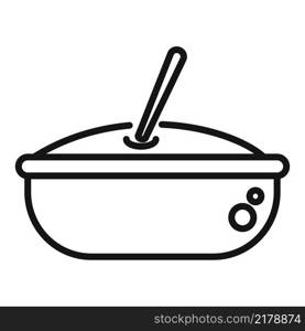 Lunch meal icon outline vector. Dinner food. School meal. Lunch meal icon outline vector. Dinner food