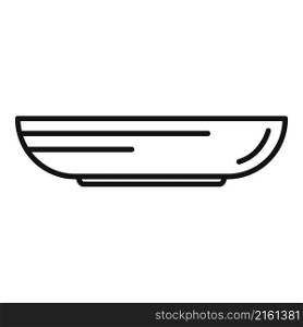 Lunch plate icon outline vector. Dinner dish. Meal plate. Lunch plate icon outline vector. Dinner dish