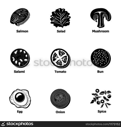 Luncheon icons set. Simple set of 9 luncheon vector icons for web isolated on white background. Luncheon icons set, simple style