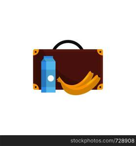 Lunchtime icon. Flat illustration of lunchtime vector icon for web. Lunchtime icon, flat style