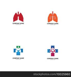 lung health and care logo template,emblem,design concept,creative symbol,icon,vector illustration.