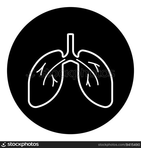 lung icon vector template illustration logo design