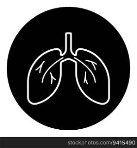 lung icon vector template illustration logo design