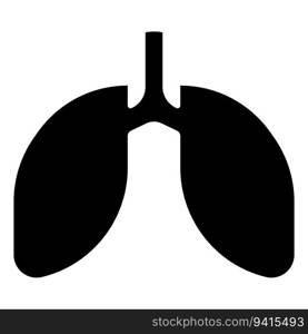 lung icon vector template illustration logo design