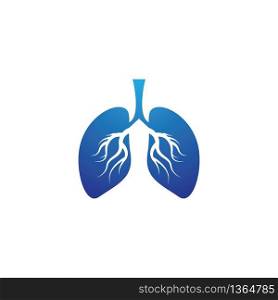 Lung logo template vector icon design