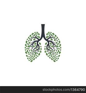 Lung logo template vector icon design