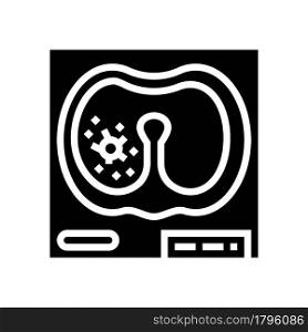 lung mucormycosis glyph icon vector. lung mucormycosis sign. isolated contour symbol black illustration. lung mucormycosis glyph icon vector illustration