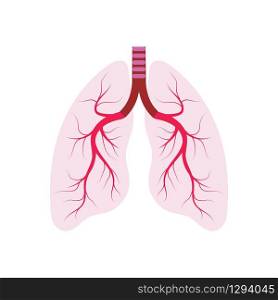 Lung Vector Illustration design Logo template