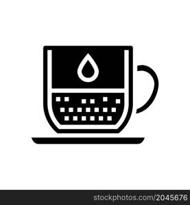 lungo coffee glyph icon vector. lungo coffee sign. isolated contour symbol black illustration. lungo coffee glyph icon vector illustration